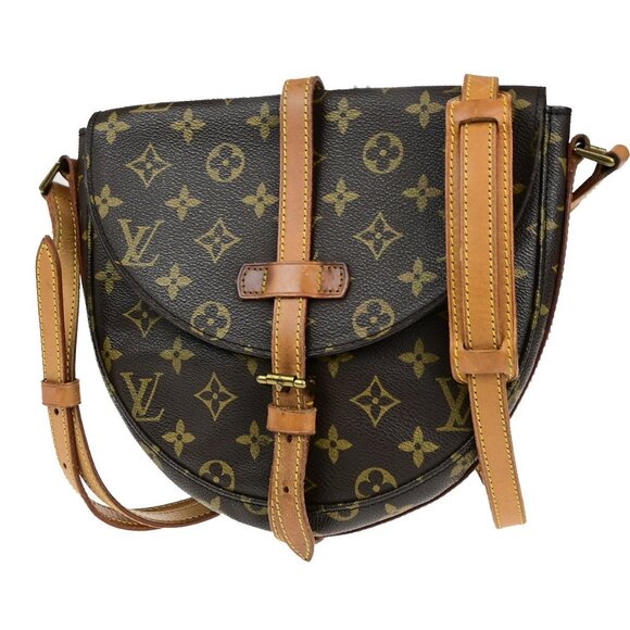 LOUIS VUITTONI Chantilly MM Shoulder Bag Monogram Leather Brown - Picture 1 of 12